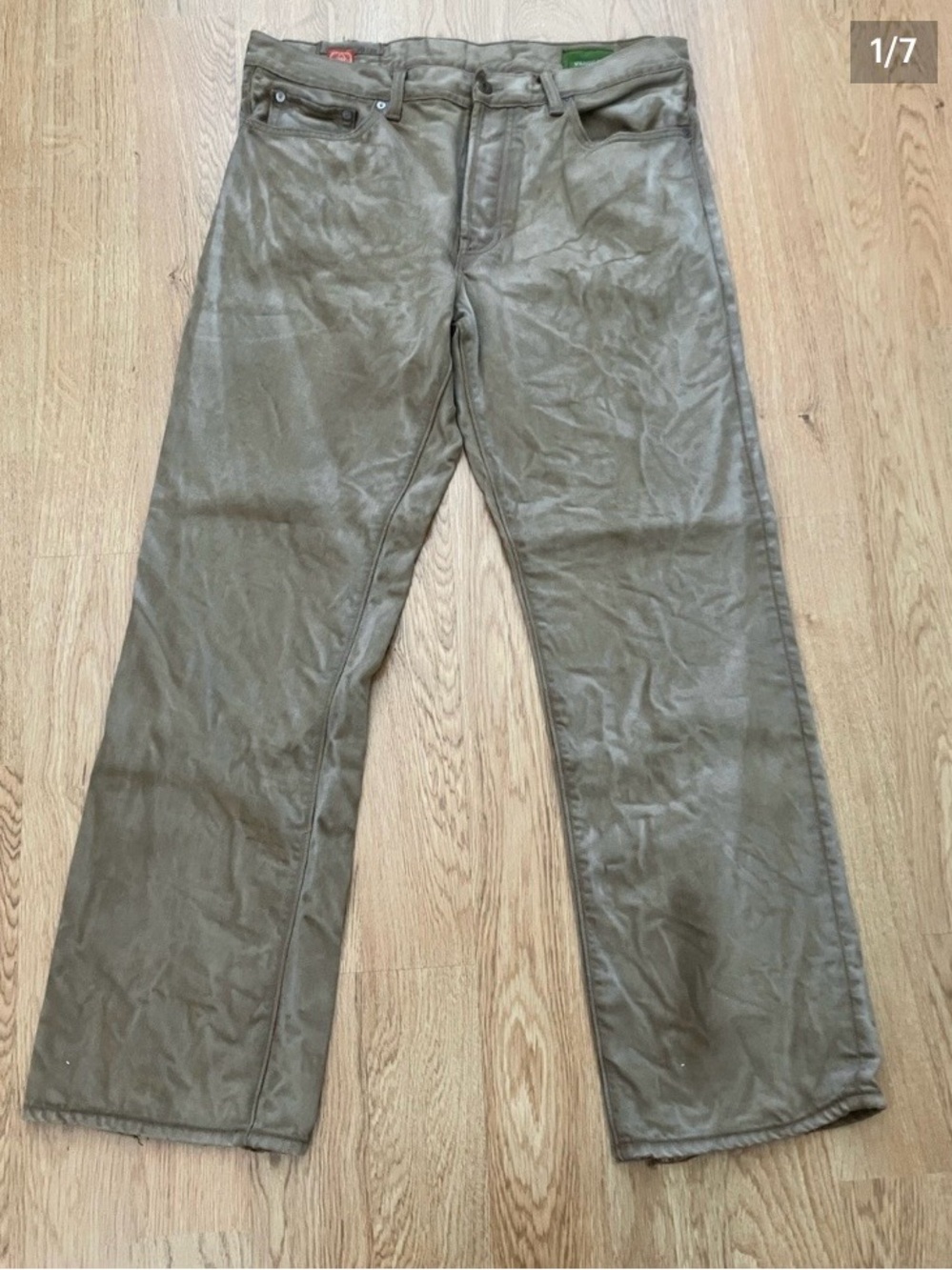 GAP 1969 Men's Straight fit tan marbled look Jeans. Sz 36/32